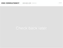 Tablet Screenshot of kskconsultancy.com